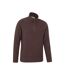 Mens Camber Ii Half Zip Fleece Top Brown Mountain Warehouse-4