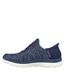 Womens/ladies summits dazzling haze wide trainers navy/purple Skechers