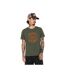 T-shirt col rond en coton homme avec Logo Log8 Kaki Vondutch-1
