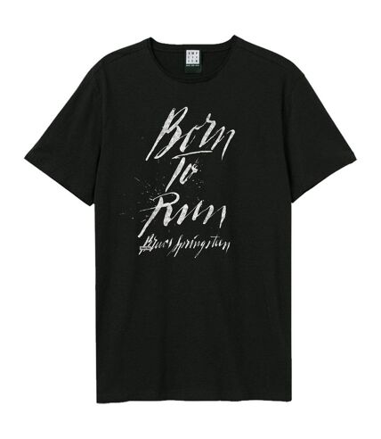 T-shirt born to run adulte noir Amplified