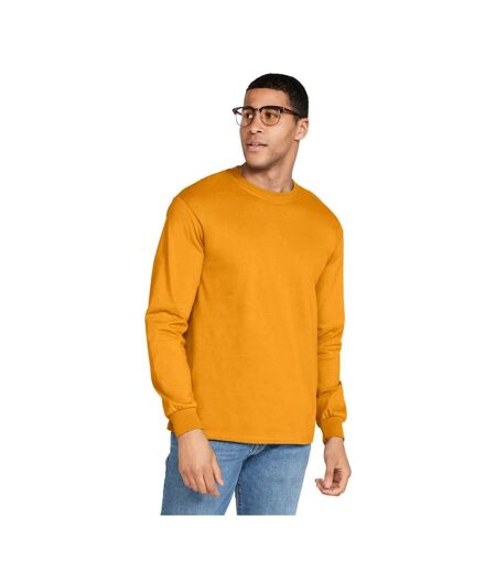 T-shirt Manches Longues Adulte Jaune Or Gildan