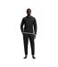 Mens Iconic Stripe Detail Crew Neck Long-sleeved Sweatshirt Black Boss-4