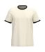 Mens Ringer T-shirt Ivory Washed Black Native Spirit-1