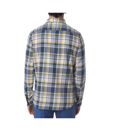Chemise à carreaux bleu/jaune homme tbs sulkyche - 3xl