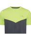 Mens Flynn Colour Block T-shirt Lime Charcoal OEX-3