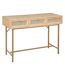 Console 3 tiroirs en cannage RAYO - Beige-1