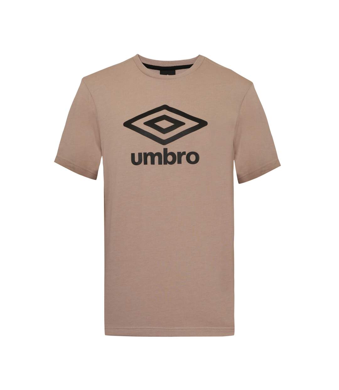 Tee shirt homme col rond chiné en coton 160GSM et logo imprimé 729282 Umbro-1