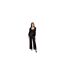 Womens/ladies Synthetic Leather Sequin Party Trousers Black Little Mistress-1