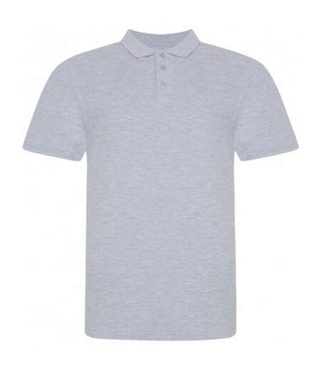 Awdis Mens Piqu Cotton Short-Sleeved Polo Shirt (Gray Heather) - UTPC4134