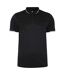 Mens tipped golf polo shirt black Umbro