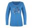 Tee-shirt MAYFLOWER TEEF2004A manches longues : la douceur du coton flammé bleu-5