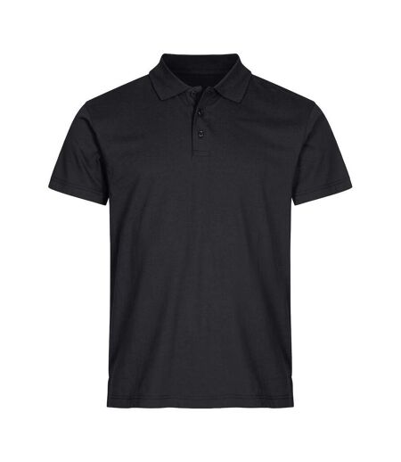 Unisex Adult Single Jersey Polo Shirt Black Clique