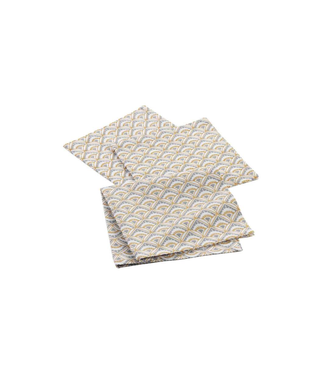 Lot de 3 Serviettes de Table Méridienne 40x40cm Gris-1