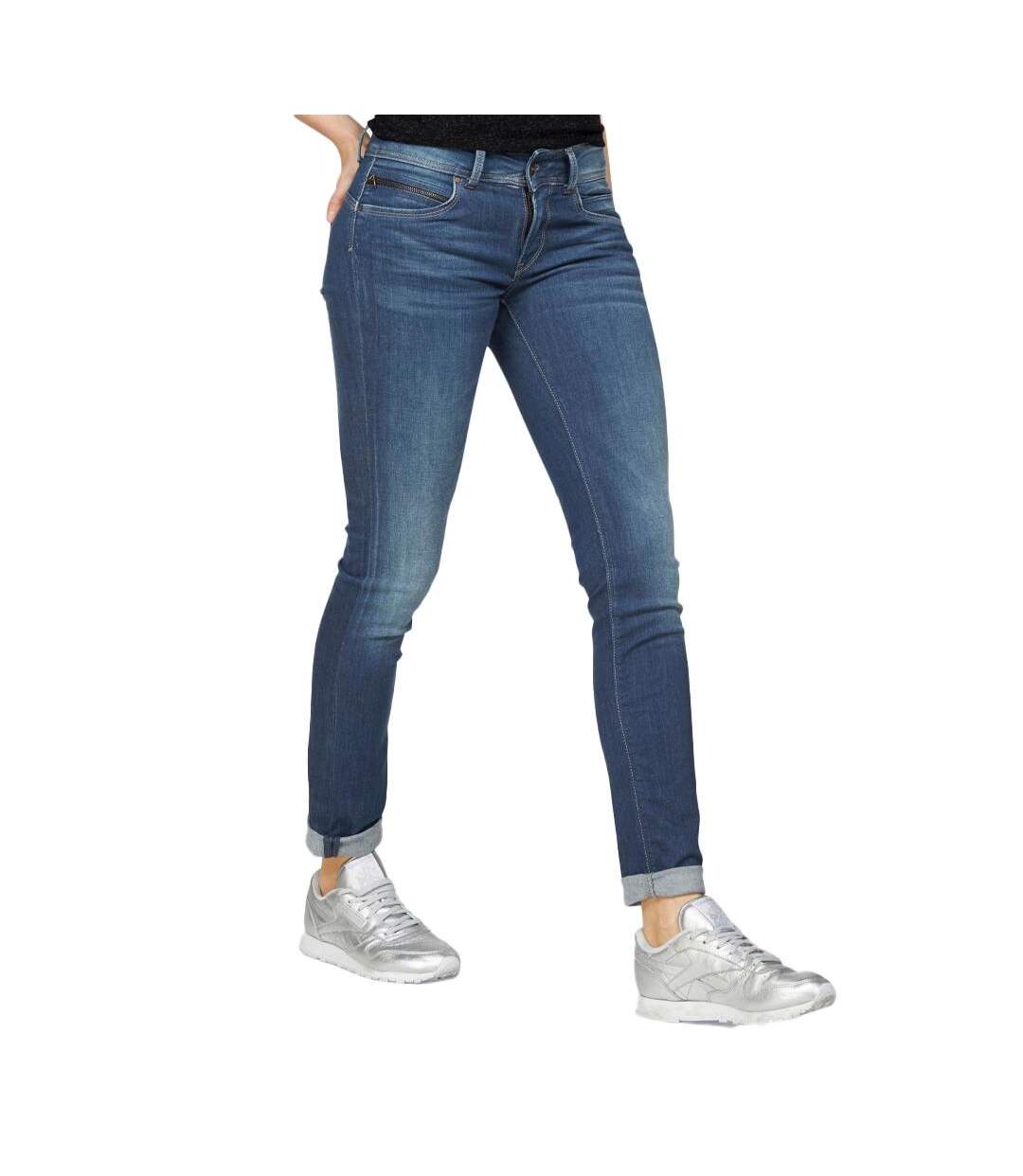 Jean bleu straight femme pepe jeans new brooke-1