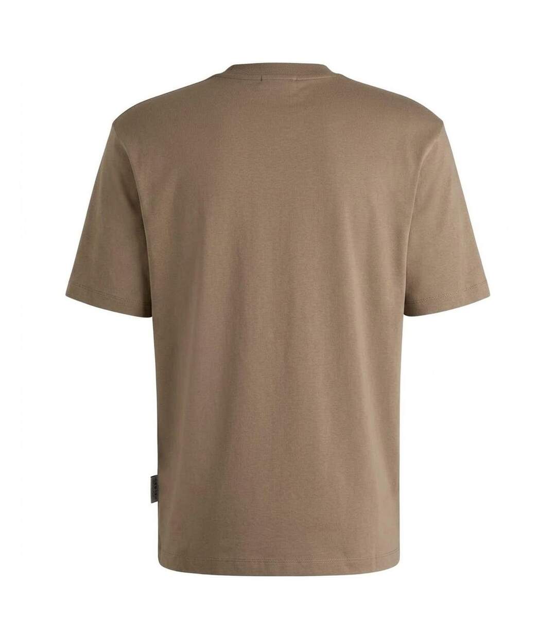 T-shirt Motif/style Logo Homme Marron Hugo-3