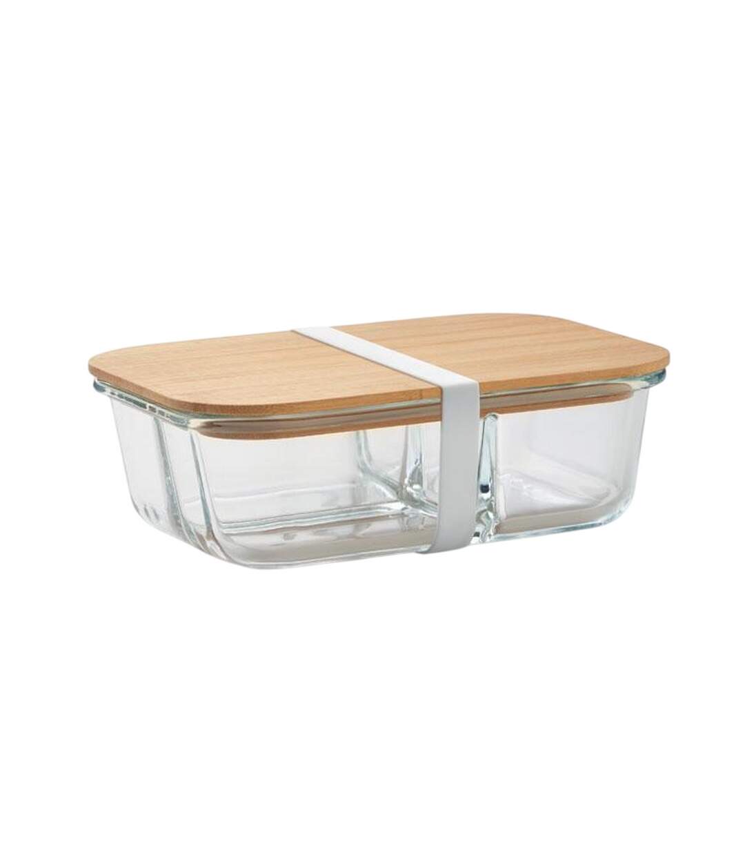 Tundra 3 bamboo glass lunch box one size transparent MidOcean-2