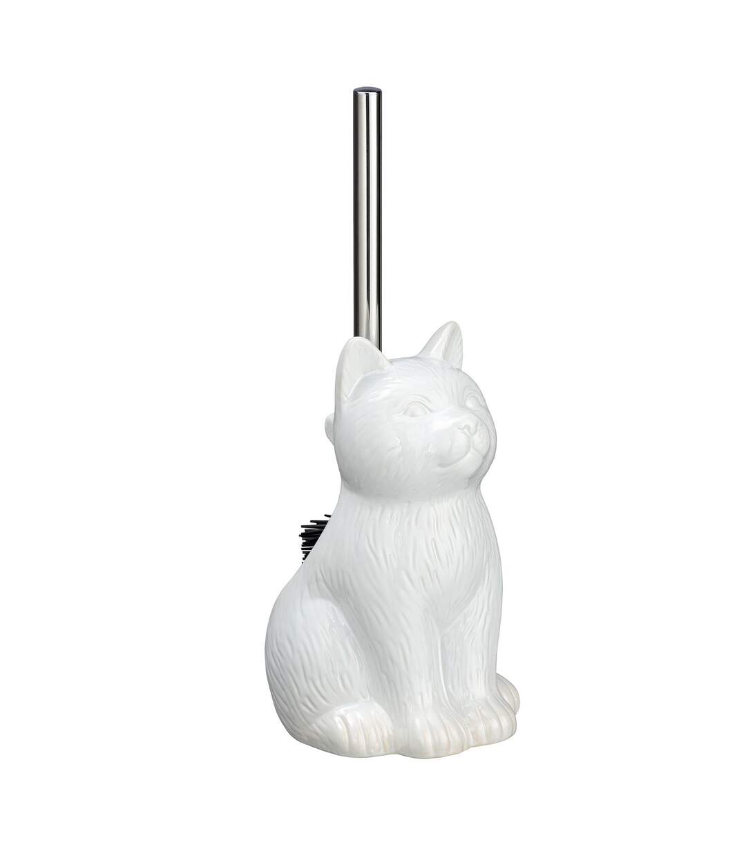 Brosse WC Cat en céramique - Blanc-1