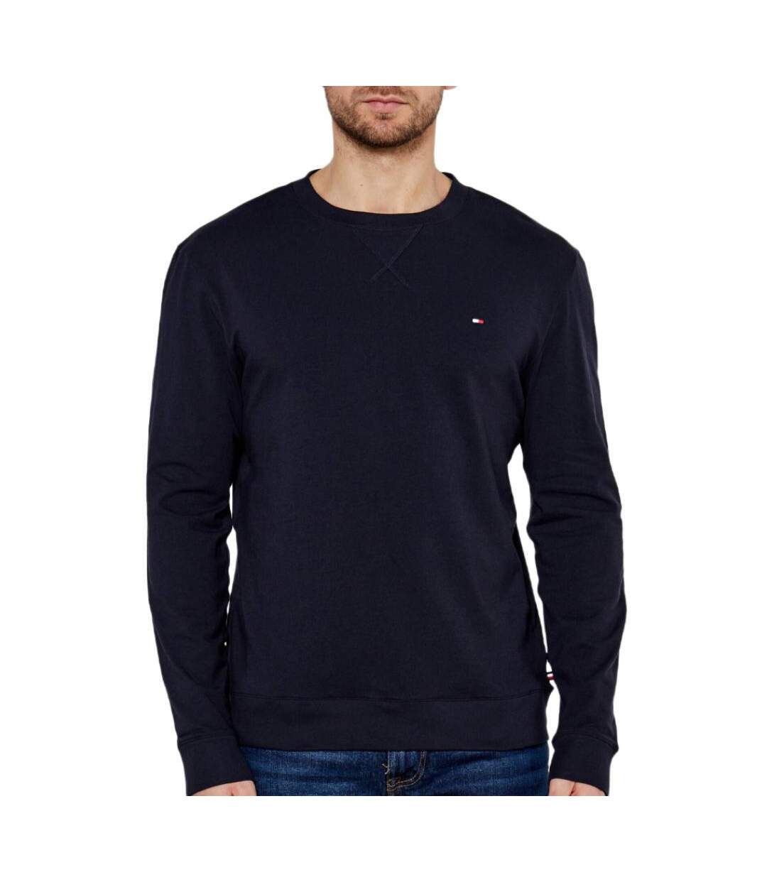 Sweat noir homme tommy hilfiger track - l-1