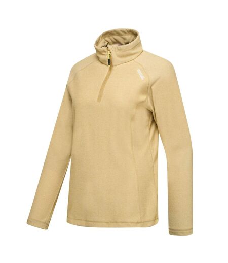 Haut Polaire À Col Montant Zippé Motif/style À Rayures Montes Femme Beige Regatta