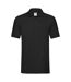 Polo Premium Adulte Noir Fruit Of The Loom-1