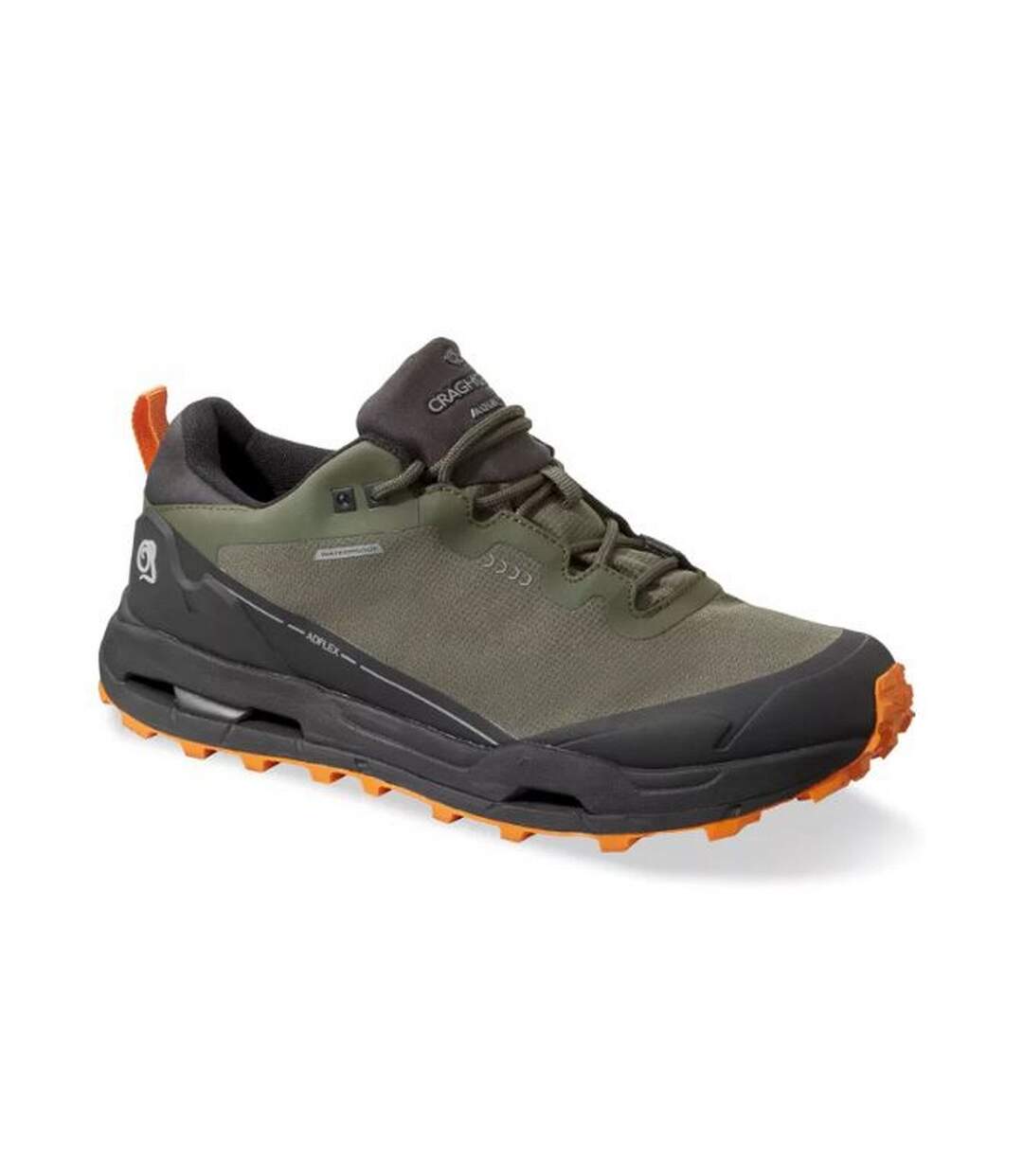 Mens Adflex Shoes Mid Khaki Black Craghoppers-1