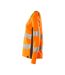 T-shirt Manches Longues Accelerate Safe Femme Orange Fluo Anthracite Foncé Mascot-2