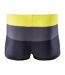 Short De Bain Motif/style Rayé Homme Noir Jaune Aquawave-2