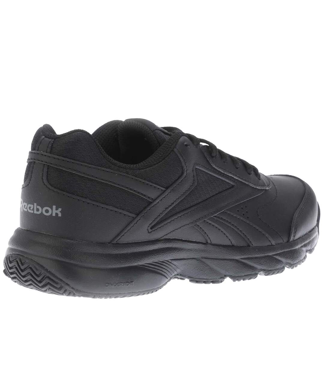 Womens/ladies work n cushion 4.0 leather walking trainers black Reebok-4