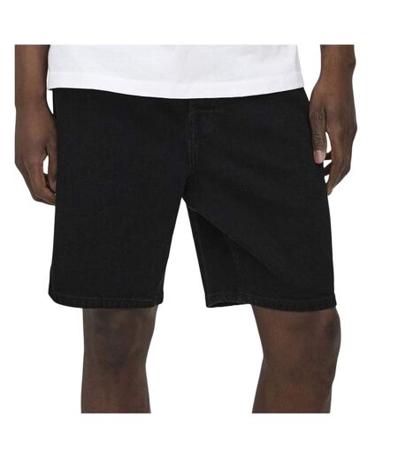 Short en jean noir homme only & sons onsfade stretch