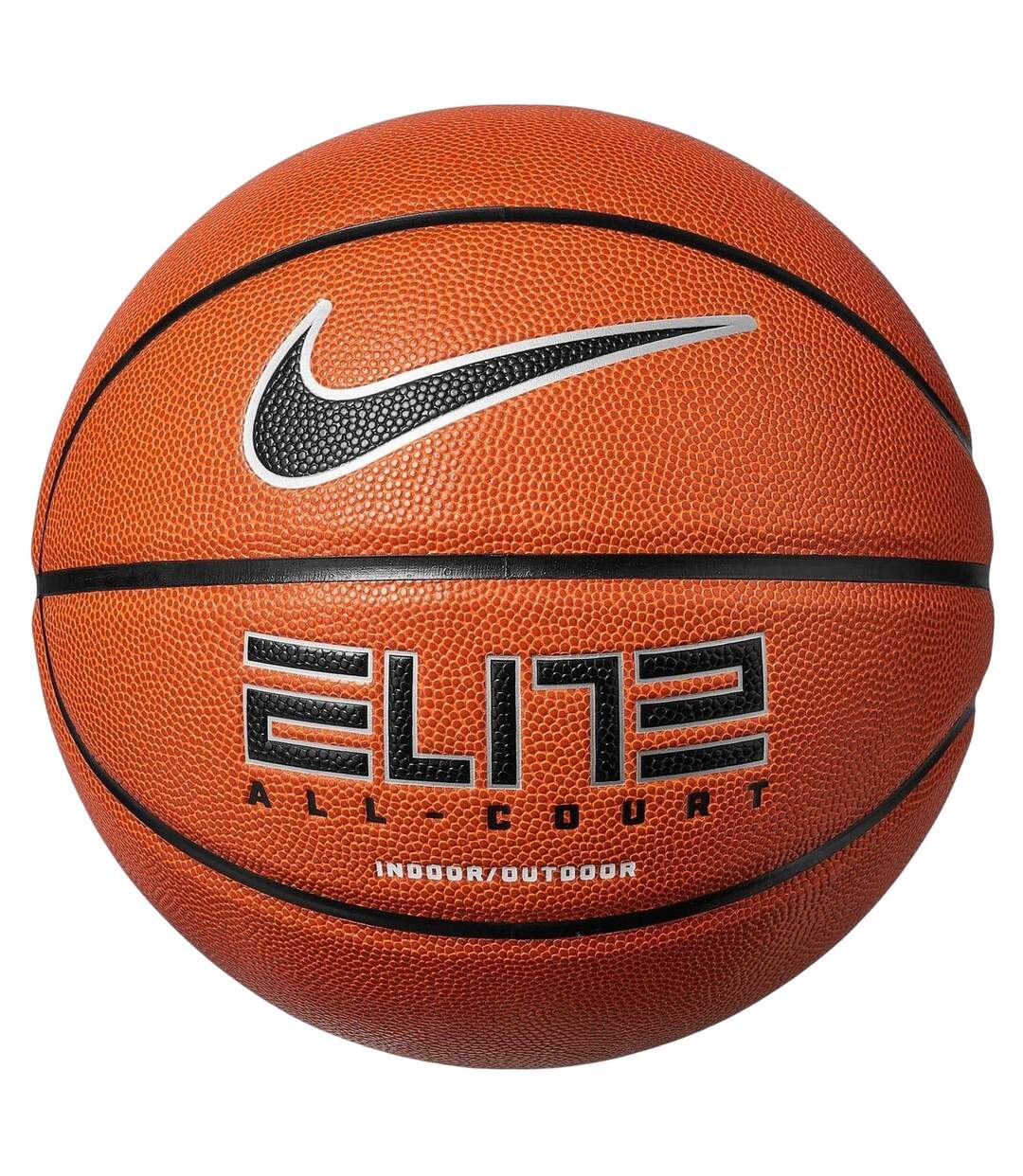 Elite All Court 2.0 Swoosh Basketball One Size Amber Black Nike-1