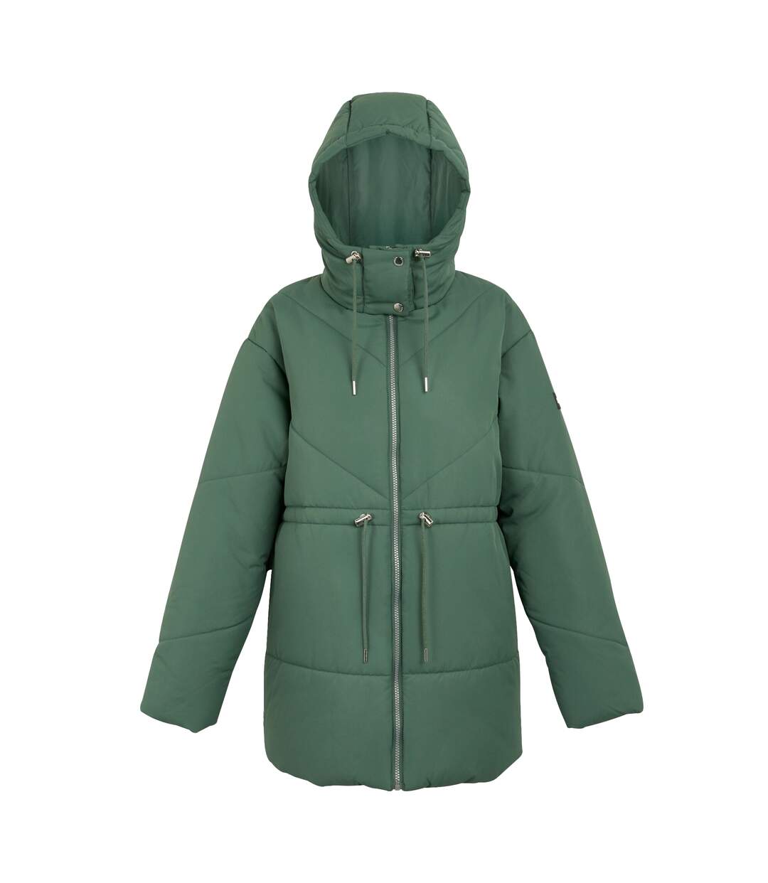 Womens/ladies Rurie Baffled Padded Jacket Dark Forest Green Regatta-2