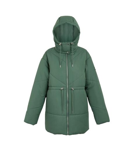 Womens/ladies Rurie Baffled Padded Jacket Dark Forest Green Regatta