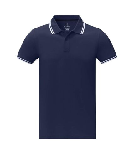 Elevate Mens Amarago Short-Sleeved Polo Shirt (Navy)