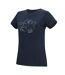 T-shirt Manches Courtes Motif/style Paysage Fingal Femme Bleu Marine Imprimé Graphique Regatta-4