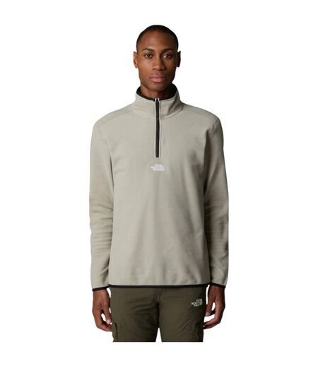 Sweat Manches Longues Motif/style Logo Brodé Homme Beige The North Face