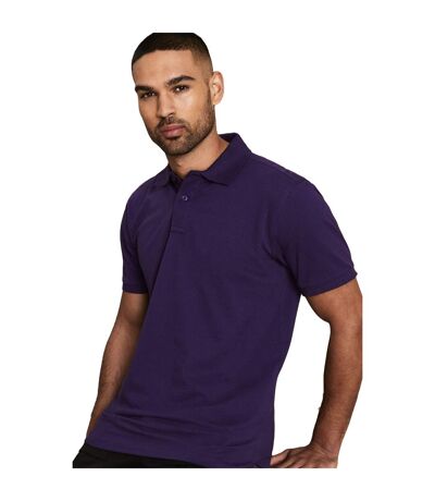 Asquith & Fox Mens Plain Short Sleeve Polo Shirt (Purple Heather) - UTRW3471