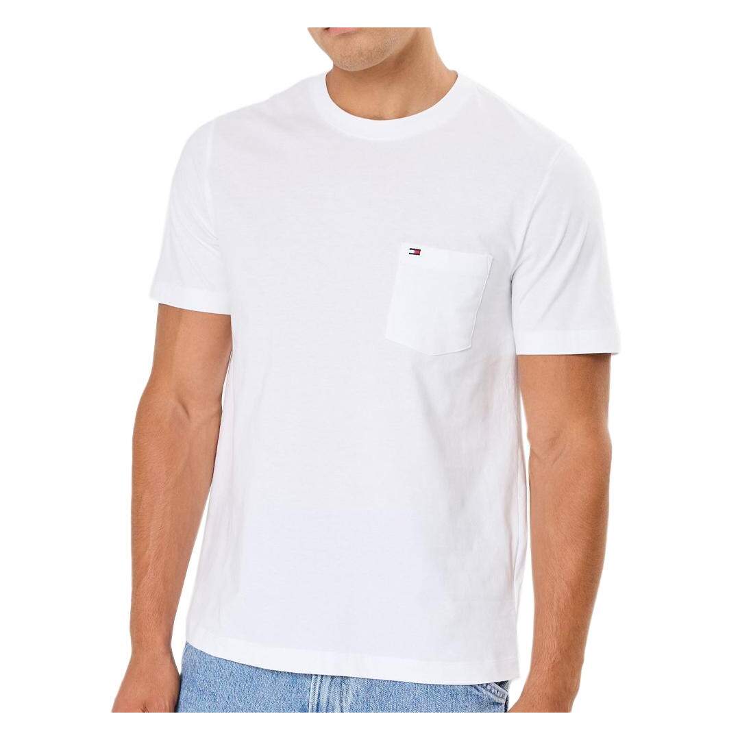 T-shirt Blanc Homme Tommy Hilfiger Pocket - 3XL-1