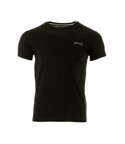 T-shirt Noir Homme Schott O Neck Jeff