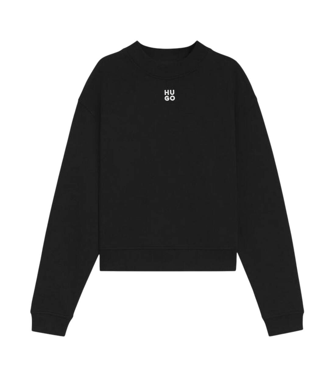 Womens/ladies Logo Hoodie Black Hugo-2