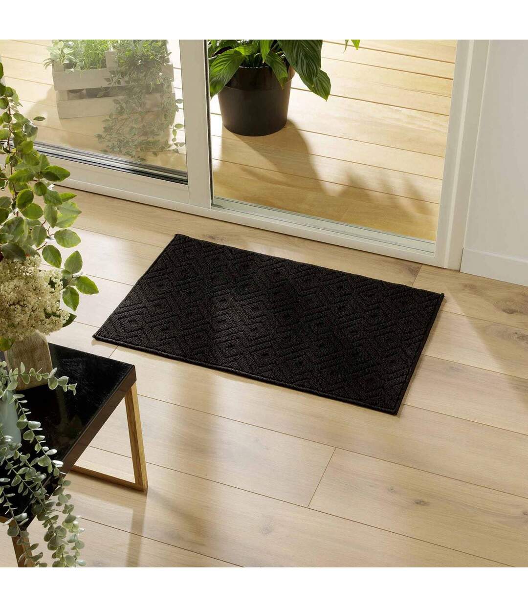 Tapis Multi-Usage Tissé Losi 50x80cm Noir-4