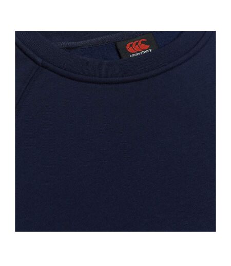 Womens/ladies Club Crew Neck Sweatshirt Navy Canterbury