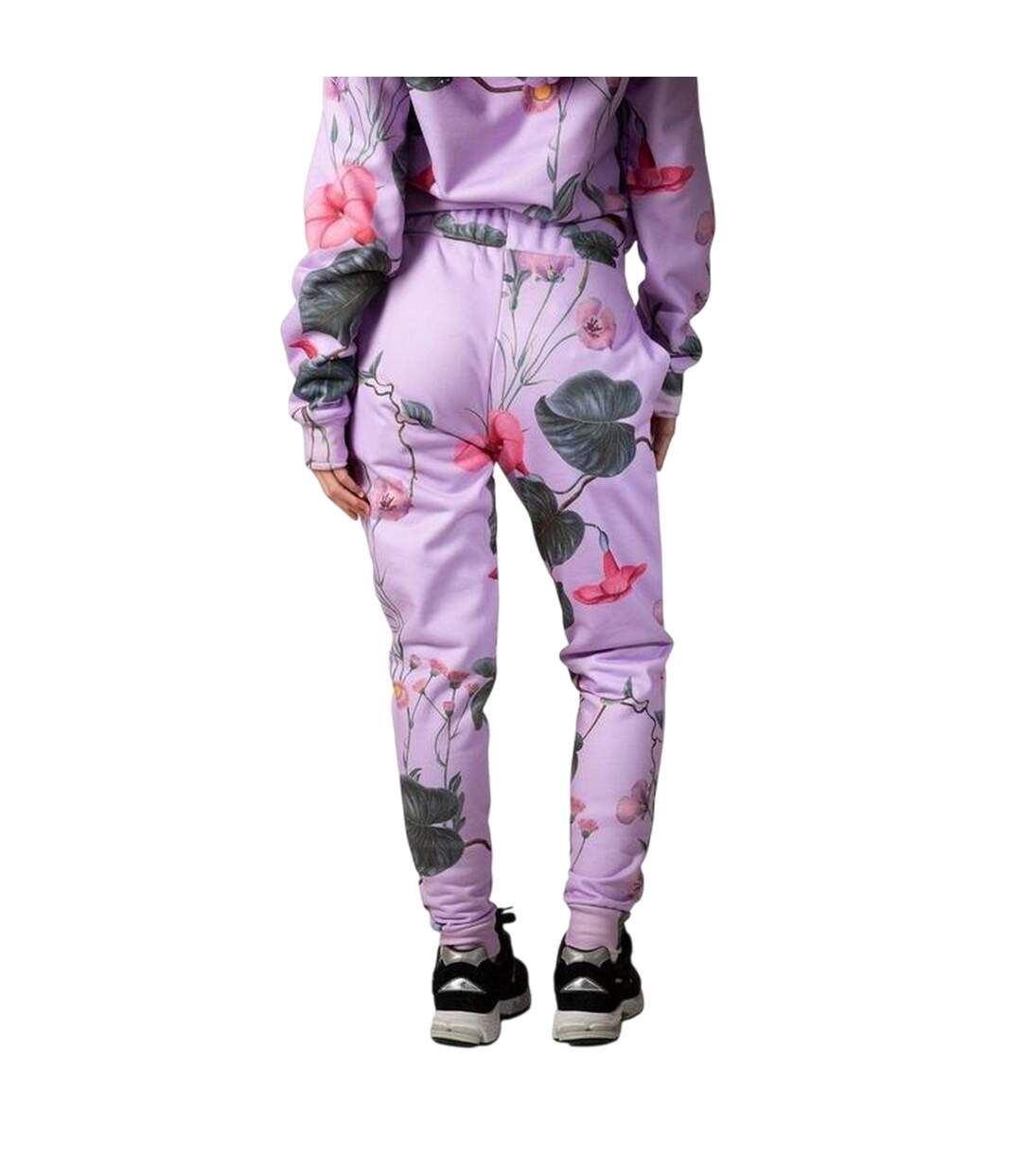 Pantalon De Jogging Motif/style Griffonnage Femme Lilas Hype-3