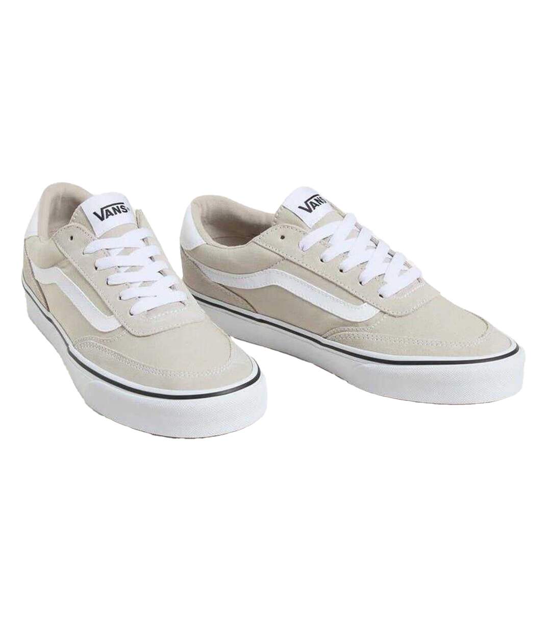 Mens Brooklyn Canvas Trainers Silver Vans-2