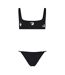 Ensemble Maillot De Bain 2 Pièces Motif/style Imprimé Graphique Femme Noir Blanc Off White-2