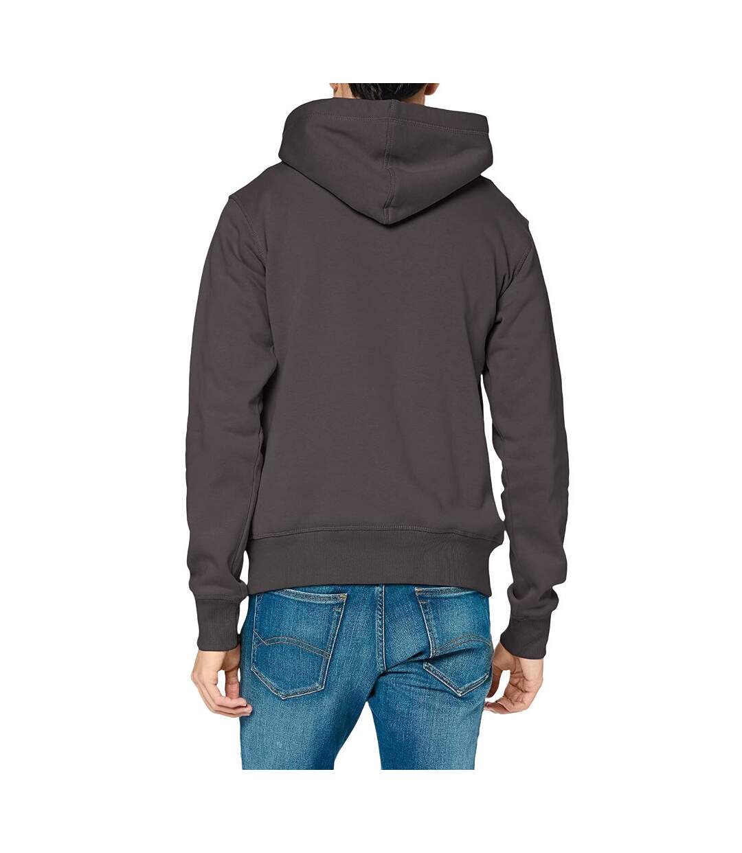 Mens active sweat hoody slate grey Stedman-4