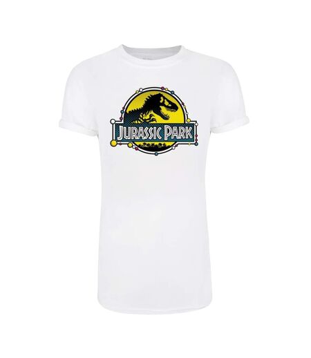 Jurassic Park Womens/Ladies DNA T-Shirt Dress (White) - UTHE1249
