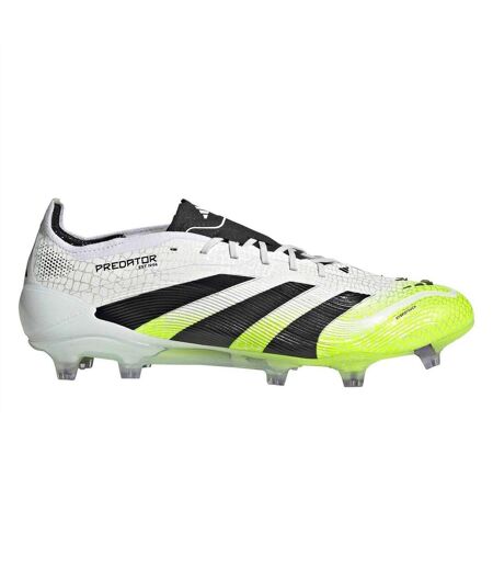 Chaussures De Foot Pour Terrain Ferme  Elite Homme Blanc Citron Predator