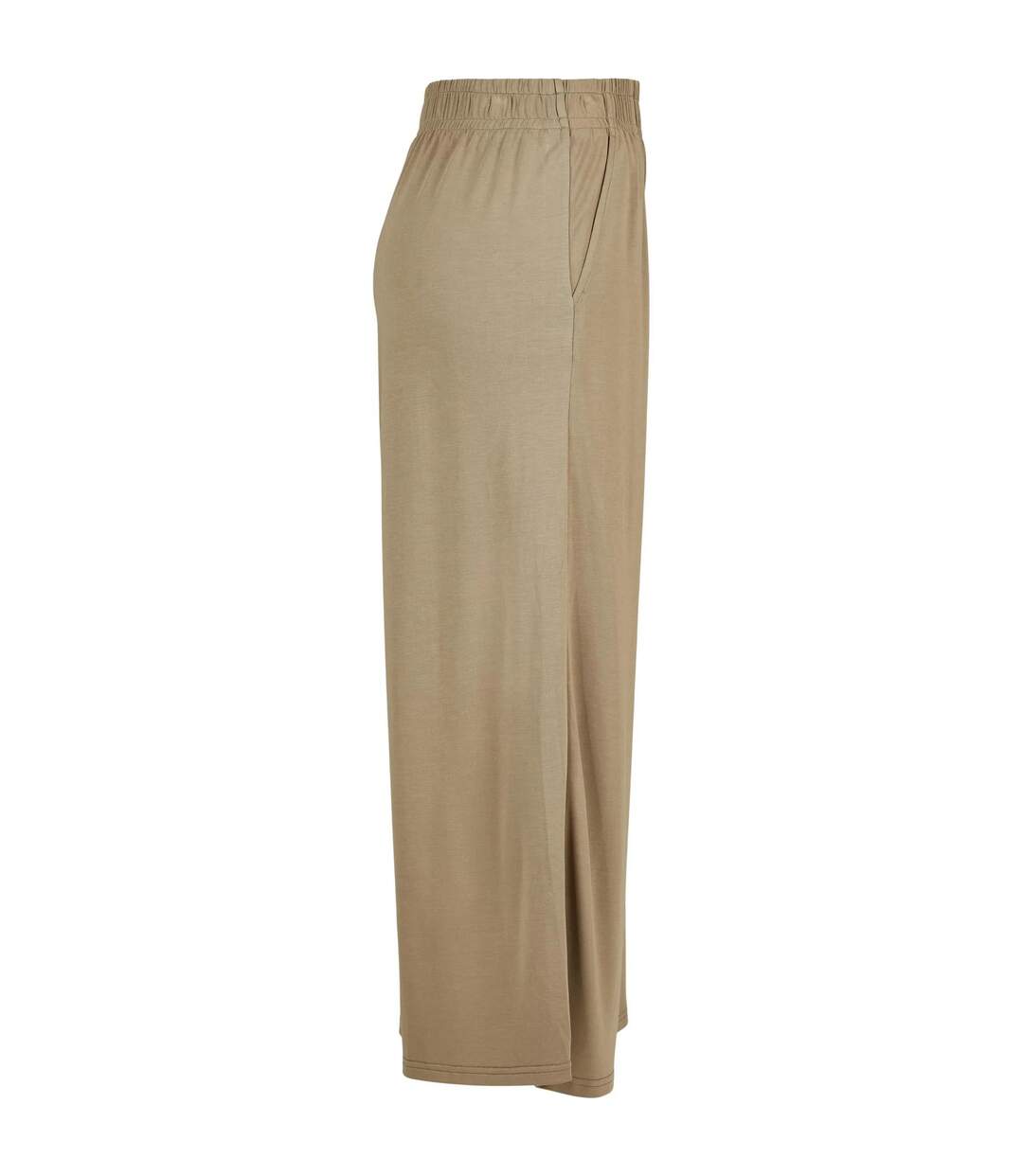 Womens/ladies Modal Culottes Khaki Brown Urban Classics-4