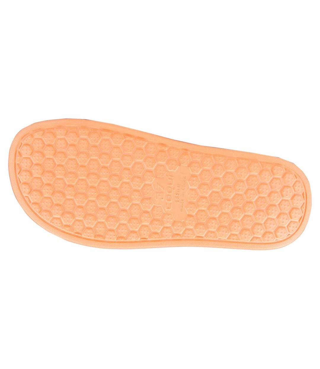Womens/ladies Tora Sliders Orange Coqui-4
