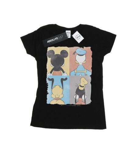 Disney Femme/Les femmes - T-shirt en coton Mickey Mouse à quatre dos (Noir) - UTBI31052